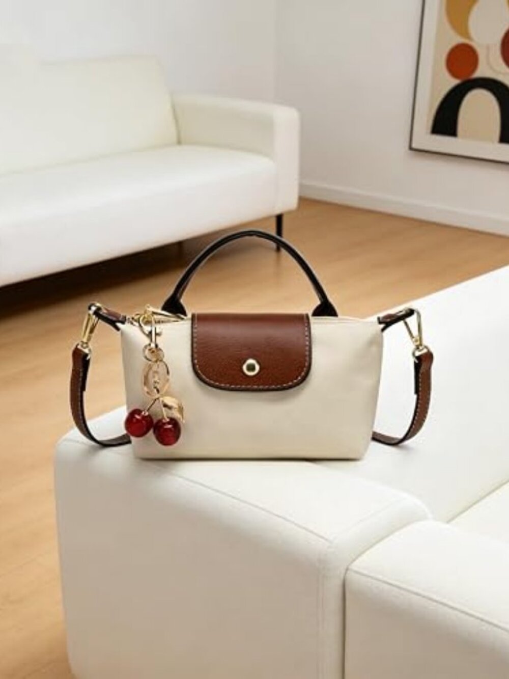 Dreubea Women's Chic Mini Convertible Crossbody & Top Handle Handbag